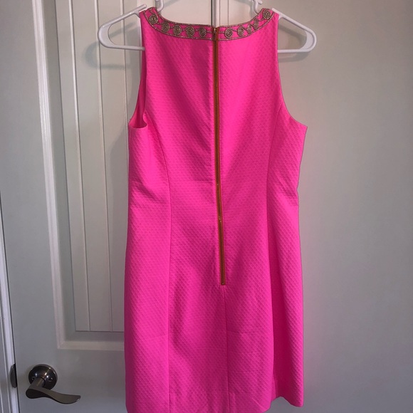 Lilly Pulitzer Shift Dress Neon Pink - Picture 2 of 2